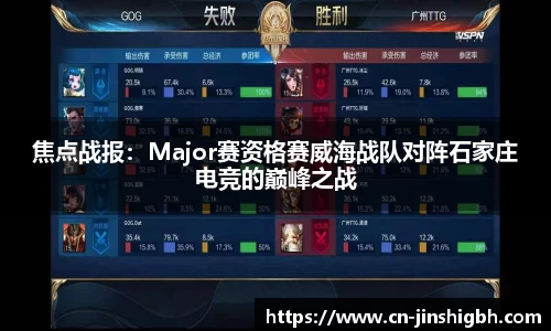 焦点战报：Major赛资格赛威海战队对阵石家庄电竞的巅峰之战